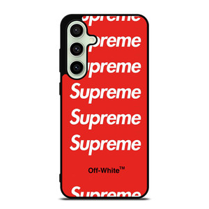 SUPREME RED OFF WHITE Samsung Galaxy S24 FE Case Cover