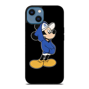 NEW YORK YANKEES MICKEY MOUSE BLACK iPhone 14 Case Cover NEW YORK YANKEES MICKEY MOUSE BLACK iPhone 14 Case Cover