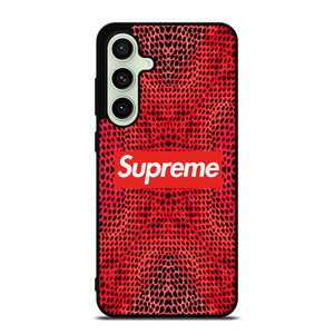 SUPREME RED SNAKE SKIN Samsung Galaxy S24 FE Case Cover SUPREME RED SNAKE SKIN Samsung Galaxy S24 FE Case Cover