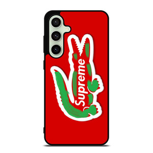SUPREME X LACOSTE SYMBOL Samsung Galaxy S24 FE Case Cover SUPREME X LACOSTE SYMBOL Samsung Galaxy S24 FE Case Cover