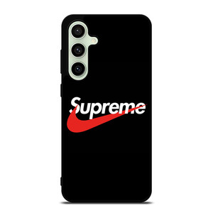 SUPREME X NIKE BLACK LOGO Samsung Galaxy S24 FE Case Cover