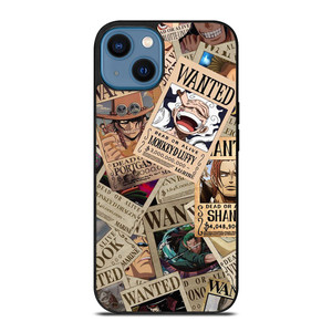 ONE PIECE POSTER WANTED COLLAGE iPhone 14 Case Cover ONE PIECE POSTER WANTED COLLAGE iPhone 14 Case Cover