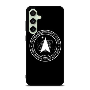 UNITED STATES SPACE FORCE BLACK Samsung Galaxy S24 FE Case Cover