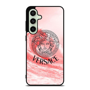 VERSACE LOGO PINK WAVES Samsung Galaxy S24 FE Case Cover VERSACE LOGO PINK WAVES Samsung Galaxy S24 FE Case Cover