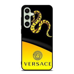 VERSACE LOGO SNAKE ICON YELLOW Samsung Galaxy S24 FE Case Cover
