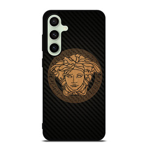 VERSACE WOOD AND CARBON LOGO Samsung Galaxy S24 FE Case Cover