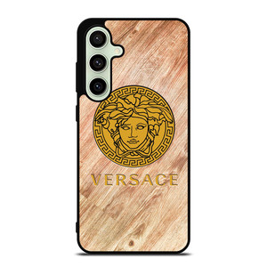 VERSACE WOODEN EMBLEM Samsung Galaxy S24 FE Case Cover VERSACE WOODEN EMBLEM Samsung Galaxy S24 FE Case Cover