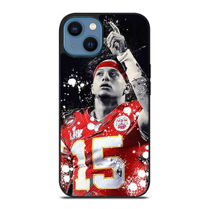 PATRICK MAHOMES KANSAS CITY CHIEF ART iPhone 14 Case Cover PATRICK MAHOMES KANSAS CITY CHIEF ART iPhone 14 Case Cover