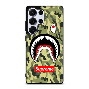 BAPE BATHING CAMO SHARK SUPREME Samsung Galaxy S25 Ultra Case Cover BAPE BATHING CAMO SHARK SUPREME Samsung Galaxy S25 Ultra Case Cover