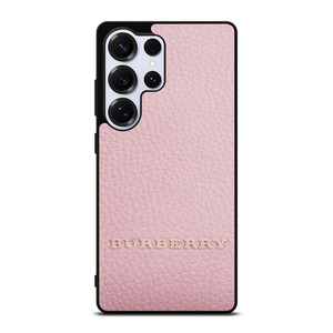 BURBERRY LOGO ON PINK LEATHER Samsung Galaxy S25 Ultra Case Cover BURBERRY LOGO ON PINK LEATHER Samsung Galaxy S25 Ultra Case Cover