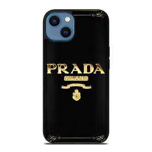 PRADA MILANO GOLD iPhone 14 Case Cover PRADA MILANO GOLD iPhone 14 Case Cover