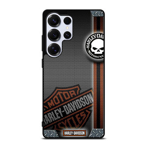 HARLEY DAVIDSON LOGO METAL TEXTURE Samsung Galaxy S25 Ultra Case Cover HARLEY DAVIDSON LOGO METAL TEXTURE Samsung Galaxy S25 Ultra Case Cover