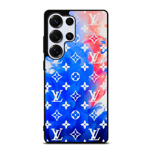 LOUIS VUITTON LV LOGO PATTERN BLUE RED Samsung Galaxy S25 Ultra Case Cover