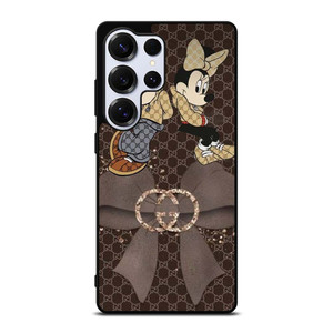 MICKEY MINNIE MOUSE DISNEY MOUSE GUCCI LOGO RIBBON Samsung Galaxy S25 Ultra Case Cover