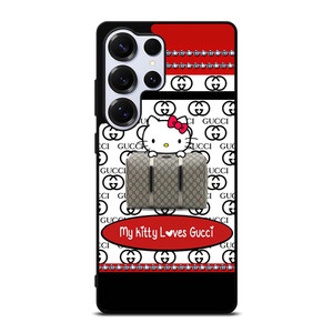 MY KITTY LOVES GUCCI LOGO Samsung Galaxy S25 Ultra Case Cover