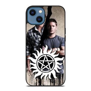 SAM AND DEAN WINCHESTER SUPERNATURAL LOGO iPhone 14 Case Cover SAM AND DEAN WINCHESTER SUPERNATURAL LOGO iPhone 14 Case Cover