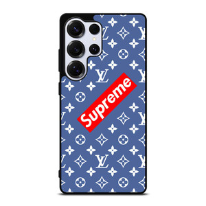 NEW SUPREME LOUIS VUITTON BLUE Samsung Galaxy S25 Ultra Case Cover NEW SUPREME LOUIS VUITTON BLUE Samsung Galaxy S25 Ultra Case Cover