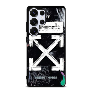 OFF WHITE LOGO SEEING THINGS Samsung Galaxy S25 Ultra Case Cover OFF WHITE LOGO SEEING THINGS Samsung Galaxy S25 Ultra Case Cover