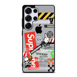 OFF WHITE SUPREME Samsung Galaxy S25 Ultra Case Cover OFF WHITE SUPREME Samsung Galaxy S25 Ultra Case Cover