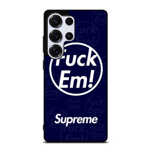 SUPREME FUCK EM BLUE Samsung Galaxy S25 Ultra Case Cover SUPREME FUCK EM BLUE Samsung Galaxy S25 Ultra Case Cover
