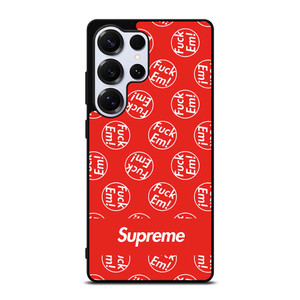 SUPREME FUCK EM PATTERN Samsung Galaxy S25 Ultra Case Cover