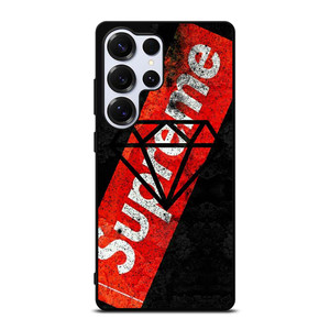 SUPREME X DIAMOND SUPPLY CO BLACK Samsung Galaxy S25 Ultra Case Cover SUPREME X DIAMOND SUPPLY CO BLACK Samsung Galaxy S25 Ultra Case Cover