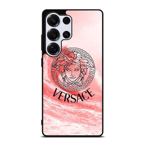 VERSACE LOGO PINK WAVES Samsung Galaxy S25 Ultra Case Cover VERSACE LOGO PINK WAVES Samsung Galaxy S25 Ultra Case Cover