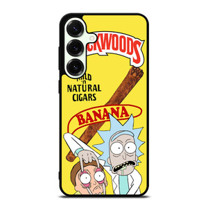 BACKWOODS CIGARS BANANA RICK AND MORTY Samsung Galaxy S25 Plus Case Cover BACKWOODS CIGARS BANANA RICK AND MORTY Samsung Galaxy S25 Plus Case Cover