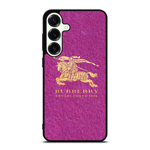 BURBERRY LOGO PINK Samsung Galaxy S25 Plus Case Cover BURBERRY LOGO PINK Samsung Galaxy S25 Plus Case Cover