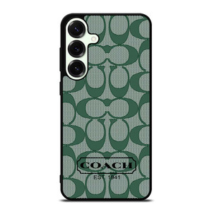 COACH GREEN LOGO PATTERN Samsung Galaxy S25 Plus Case Cover COACH GREEN LOGO PATTERN Samsung Galaxy S25 Plus Case Cover