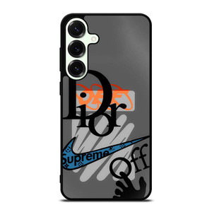 DIOR SUPREME OFF WHITE NIKE LOGO Samsung Galaxy S25 Plus Case Cover DIOR SUPREME OFF WHITE NIKE LOGO Samsung Galaxy S25 Plus Case Cover