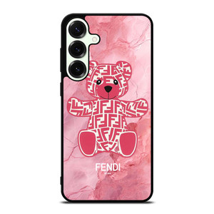 FENDI ROMA LOGO PINK BEAR Samsung Galaxy S25 Plus Case Cover FENDI ROMA LOGO PINK BEAR Samsung Galaxy S25 Plus Case Cover