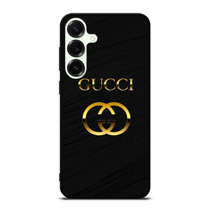 GUCCI LOGO BLACK GOLD EMBLEM Samsung Galaxy S25 Plus Case Cover GUCCI LOGO BLACK GOLD EMBLEM Samsung Galaxy S25 Plus Case Cover