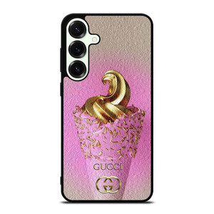 GUCCI LOGO GOLDEN ICE CREAM ICON Samsung Galaxy S25 Plus Case Cover GUCCI LOGO GOLDEN ICE CREAM ICON Samsung Galaxy S25 Plus Case Cover