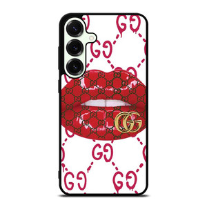 GUCCI LOGO LIPS RED WHITE ICON Samsung Galaxy S25 Plus Case Cover GUCCI LOGO LIPS RED WHITE ICON Samsung Galaxy S25 Plus Case Cover