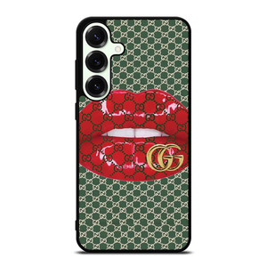 GUCCI LOGO PATTERN LIPS ICON Samsung Galaxy S25 Plus Case Cover GUCCI LOGO PATTERN LIPS ICON Samsung Galaxy S25 Plus Case Cover