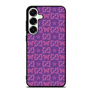 GUCCI LOGO STAR BUTTERFLIES PATTERN Samsung Galaxy S25 Plus Case Cover GUCCI LOGO STAR BUTTERFLIES PATTERN Samsung Galaxy S25 Plus Case Cover