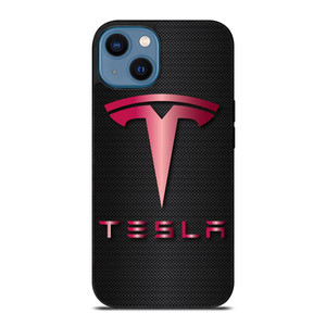 TESLA RED CARBON iPhone 14 Case Cover TESLA RED CARBON iPhone 14 Case Cover