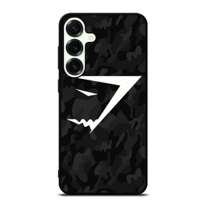GYMSHARK BLACK CAMO Samsung Galaxy S25 Plus Case Cover GYMSHARK BLACK CAMO Samsung Galaxy S25 Plus Case Cover