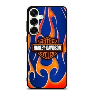 HARLEY DAVIDSON BLUE FLAME LOGO Samsung Galaxy S25 Plus Case Cover HARLEY DAVIDSON BLUE FLAME LOGO Samsung Galaxy S25 Plus Case Cover