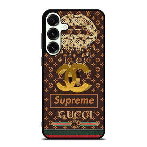 LOUIS VUITTON CHANEL SUPREME GUCCI PATTERN Samsung Galaxy S25 Plus Case Cover LOUIS VUITTON CHANEL SUPREME GUCCI PATTERN Samsung Galaxy S25 Plus Case Cover