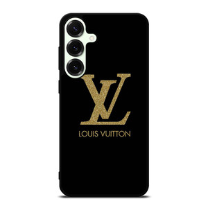 LOUIS VUITTON LV LOGO BLACK GOLD Samsung Galaxy S25 Plus Case Cover LOUIS VUITTON LV LOGO BLACK GOLD Samsung Galaxy S25 Plus Case Cover