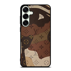 LOUIS VUITTON LV LOGO CAMO LEATHER Samsung Galaxy S25 Plus Case Cover LOUIS VUITTON LV LOGO CAMO LEATHER Samsung Galaxy S25 Plus Case Cover