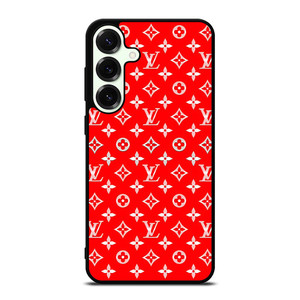 LOUIS VUITTON LV LOGO RED PATTERN Samsung Galaxy S25 Plus Case Cover LOUIS VUITTON LV LOGO RED PATTERN Samsung Galaxy S25 Plus Case Cover