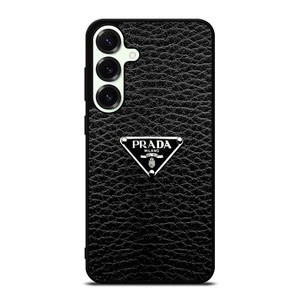 PRADA MILANO BLACK LEATHER Samsung Galaxy S25 Plus Case Cover PRADA MILANO BLACK LEATHER Samsung Galaxy S25 Plus Case Cover