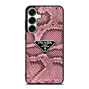 PRADA MILANO LOGO PINK SNAKE TEXTURE Samsung Galaxy S25 Plus Case Cover PRADA MILANO LOGO PINK SNAKE TEXTURE Samsung Galaxy S25 Plus Case Cover