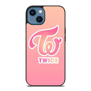 TWICE KPOP LOGO PINK iPhone 14 Case Cover TWICE KPOP LOGO PINK iPhone 14 Case Cover
