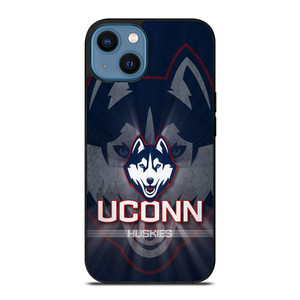 UCONN HUSKIES BASKETBALL METAL LOGO iPhone 14 Case Cover UCONN HUSKIES BASKETBALL METAL LOGO iPhone 14 Case Cover