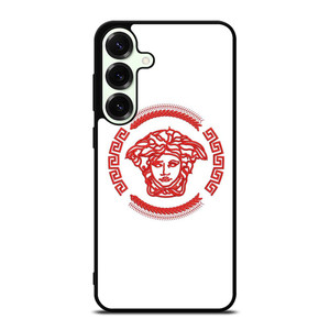VERSACE LOGO RED EMBROIDERY ICON Samsung Galaxy S25 Plus Case Cover VERSACE LOGO RED EMBROIDERY ICON Samsung Galaxy S25 Plus Case Cover