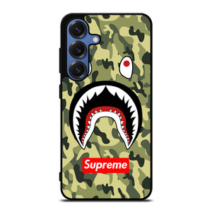 BAPE BATHING CAMO SHARK SUPREME Samsung Galaxy S25 Case Cover BAPE BATHING CAMO SHARK SUPREME Samsung Galaxy S25 Case Cover